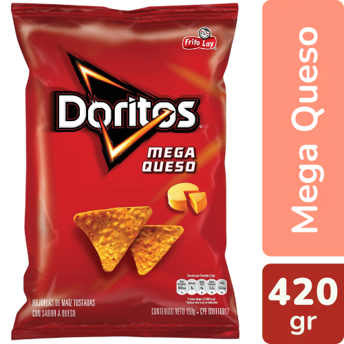 DORITOS MEGA QUESO XXL 420GR